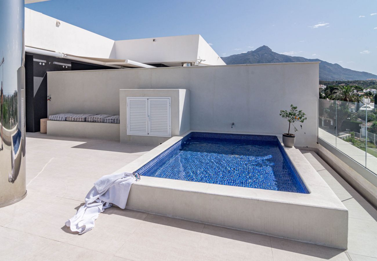 Apartment in Nueva andalucia - AZM- Spacious penthouse, plunge pool, sea view